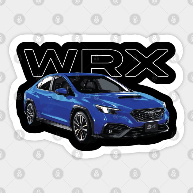 subie VB WRX S4 rally blue Sticker by cowtown_cowboy